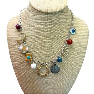 Metaphysical Mystical Witchy Elements Beaded Gem Necklace